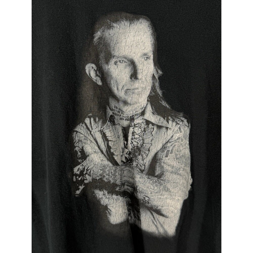 Vintage Indian Larry Shirt Mens XL Black Cotton Short Sleeve USA Y2K 2004 - Picture 6 of 12